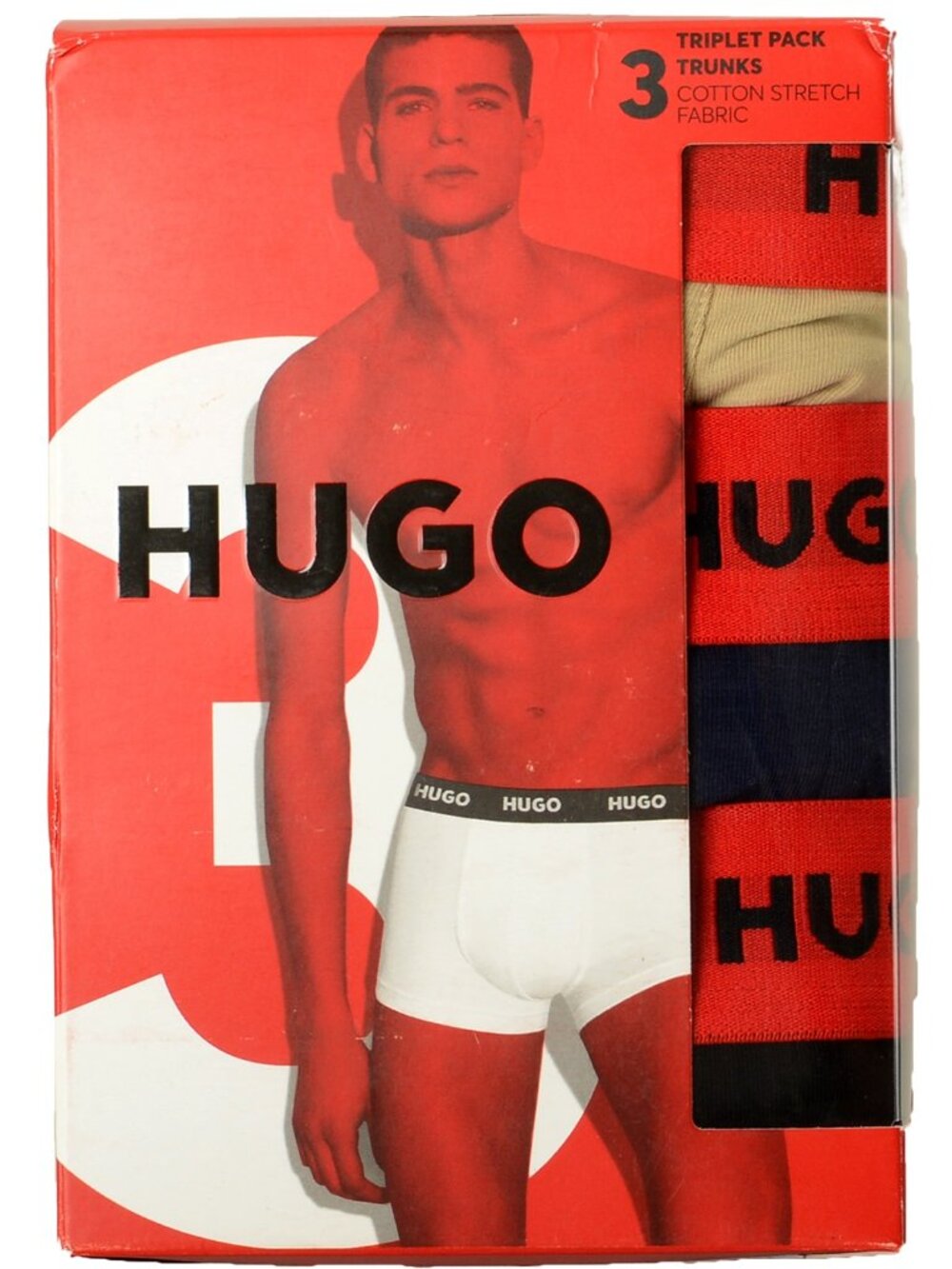 Hugo Boss Men's " Triplet" Logo Strap 3Pack Trunk Underwear US 2XL IT 56